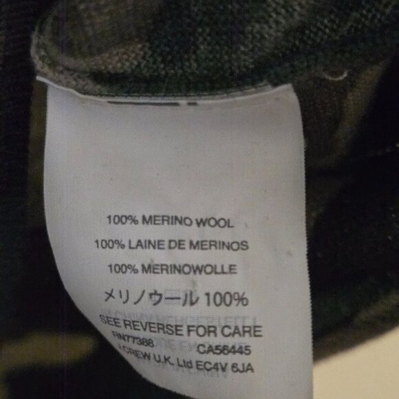 J.Crew Green Camp Tippi Merino Wool Crewneck Sweater Size M - Picture 6 of 6